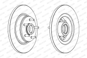 DDF372 Brzdový kotouč MAXI KIT FERODO