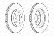 DDF411 Brzdový kotouč MAXI KIT FERODO