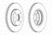 DDF689 Brzdový kotouč MAXI KIT FERODO