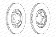 DDF826 Brzdový kotouč MAXI KIT FERODO