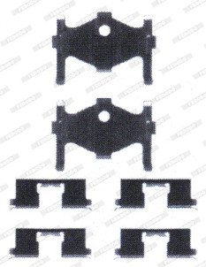 FBA533 Sada prislusenstvi, oblozeni kotoucove brzdy MAXI KIT FERODO