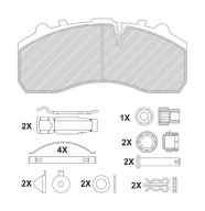 FCV1598BFE Sada brzdových destiček, kotoučová brzda MAXI KIT FERODO