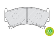 FDB1981 Sada brzdových destiček, kotoučová brzda Ferodo FERODO