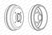 FDR329121 Brzdový buben MAXI KIT FERODO