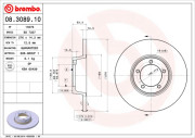 08.3089.10 Brzdový kotouč PRIME LINE BREMBO