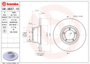 08.3637.10 Brzdový kotouč PRIME LINE BREMBO