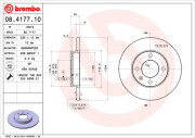 08.4177.10 Brzdový kotouč PRIME LINE BREMBO