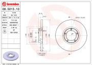 08.5013.10 Brzdový kotouč PRIME LINE BREMBO