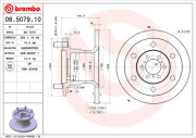 08.5079.10 Brzdový kotouč PRIME LINE BREMBO