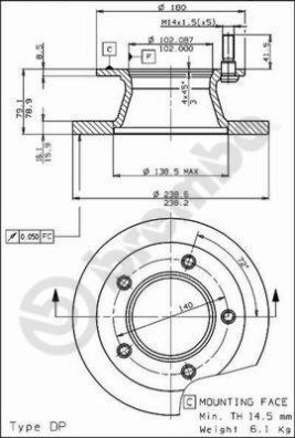 08.5181.10 Brzdový kotouč PRIME LINE BREMBO