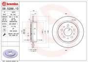 08.5288.10 Brzdový kotouč PRIME LINE BREMBO