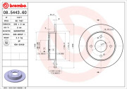 08.5443.60 Brzdový kotouč PRIME LINE BREMBO