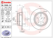 08.5569.21 Brzdový kotouč COATED DISC LINE BREMBO