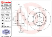 08.5580.10 Brzdový kotouč PRIME LINE BREMBO