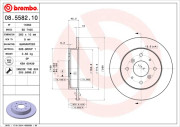 08.5582.10 Brzdový kotouč PRIME LINE BREMBO