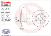 08.5583.10 Brzdový kotouč PRIME LINE BREMBO