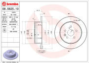 08.5625.10 Brzdový kotouč PRIME LINE BREMBO