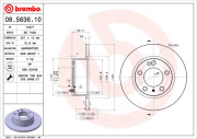 08.5636.10 Brzdový kotouč PRIME LINE BREMBO