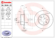 08.5646.20 Brzdový kotouč PRIME LINE BREMBO