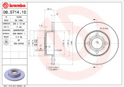 08.5714.10 Brzdový kotouč PRIME LINE BREMBO