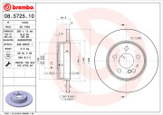 08.5725.10 Brzdový kotouč PRIME LINE BREMBO