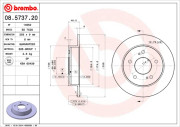 08.5737.20 Brzdový kotouč PRIME LINE BREMBO