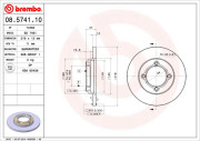 08.5741.10 Brzdový kotouč PRIME LINE BREMBO