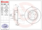 08.5891.10 Brzdový kotouč PRIME LINE BREMBO