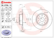 08.6768.10 Brzdový kotouč PRIME LINE BREMBO