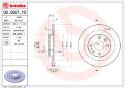 08.6857.10 Brzdový kotouč PRIME LINE BREMBO