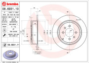 08.6931.10 Brzdový kotouč PRIME LINE BREMBO