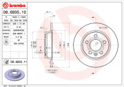 08.6935.10 Brzdový kotouč PRIME LINE BREMBO