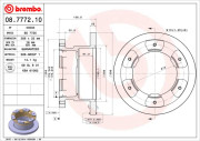 08.7772.10 Brzdový kotouč PRIME LINE BREMBO