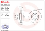 08.7860.10 Brzdový kotouč PRIME LINE BREMBO