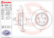 08.7878.10 Brzdový kotouč PRIME LINE BREMBO