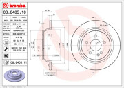 08.8405.10 Brzdový kotouč PRIME LINE BREMBO