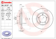 08.9137.10 Brzdový kotouč PRIME LINE BREMBO