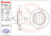 08.9462.10 Brzdový kotouč PRIME LINE BREMBO