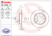 08.9466.10 Brzdový kotouč PRIME LINE BREMBO