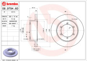 08.9794.60 Brzdový kotouč PRIME LINE BREMBO