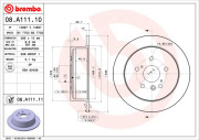 08.A111.10 Brzdový kotouč PRIME LINE BREMBO