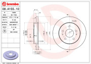 08.A155.10 Brzdový kotouč PRIME LINE BREMBO