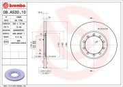 08.A530.10 Brzdový kotouč PRIME LINE BREMBO