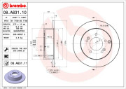 08.A631.10 Brzdový kotouč PRIME LINE BREMBO