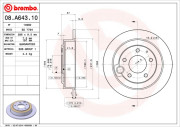 08.A643.10 Brzdový kotouč PRIME LINE BREMBO