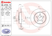 08.A725.10 Brzdový kotouč PRIME LINE BREMBO