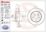 08.A737.10 Brzdový kotouč PRIME LINE BREMBO