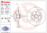 08.A753.37 Brzdový kotouč TWO-PIECE FLOATING DISCS LINE BREMBO