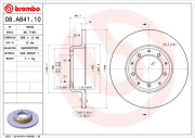 08.A841.10 Brzdový kotouč PRIME LINE BREMBO