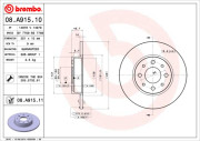 08.A915.10 Brzdový kotouč PRIME LINE BREMBO